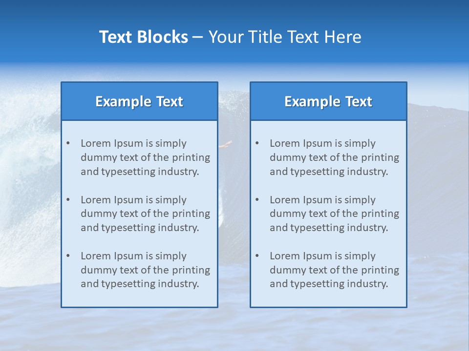 Lifestyle Sky Surfer PowerPoint Template