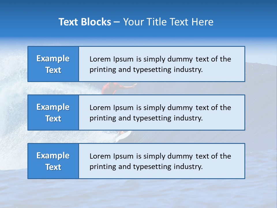 Lifestyle Sky Surfer PowerPoint Template