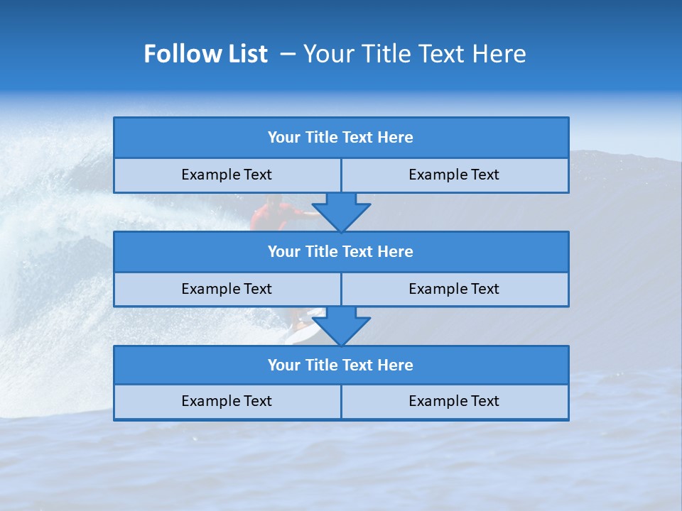 Lifestyle Sky Surfer PowerPoint Template