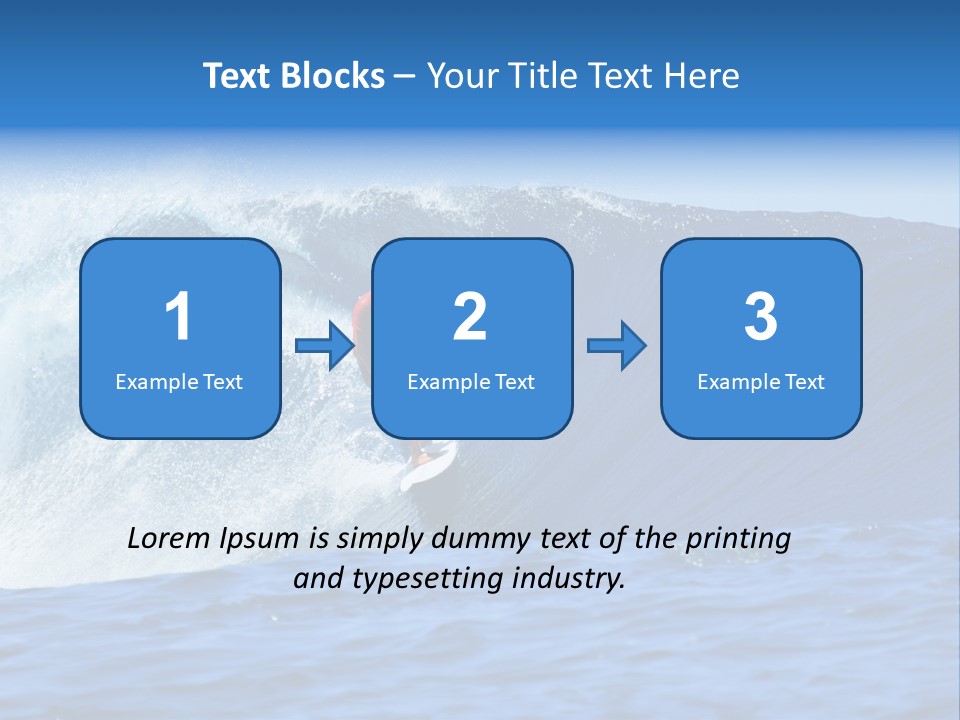 Lifestyle Sky Surfer PowerPoint Template