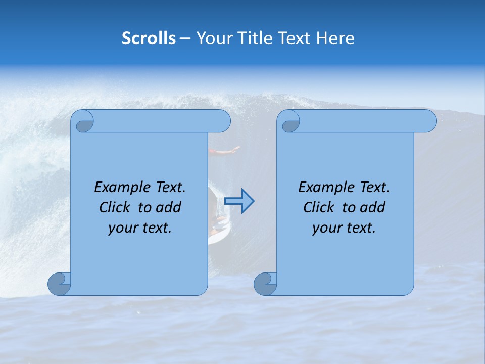 Lifestyle Sky Surfer PowerPoint Template