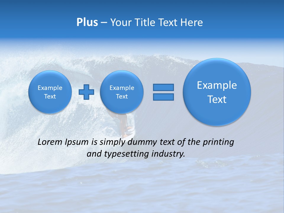 Lifestyle Sky Surfer PowerPoint Template