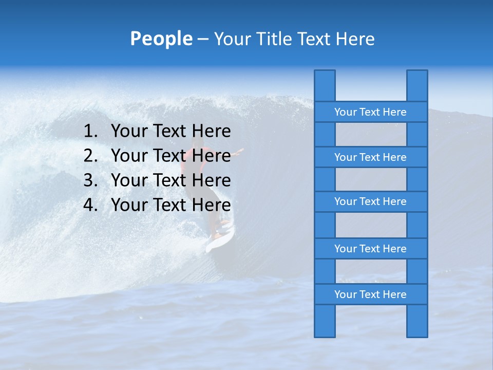 Lifestyle Sky Surfer PowerPoint Template