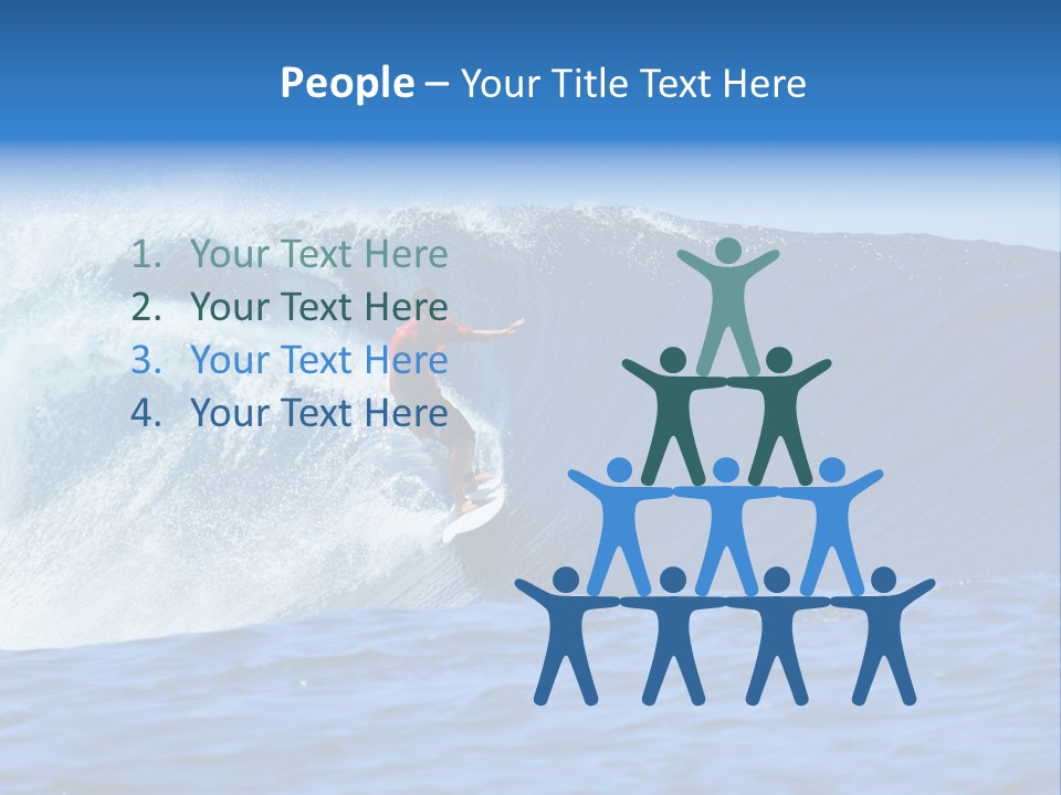 Lifestyle Sky Surfer PowerPoint Template