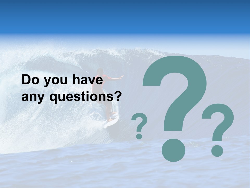 Lifestyle Sky Surfer PowerPoint Template