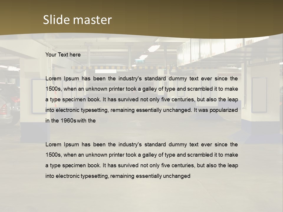 Riga House Warning PowerPoint Template