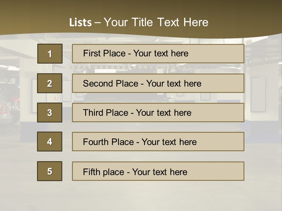 Riga House Warning PowerPoint Template