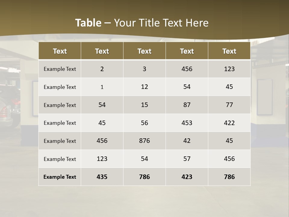 Riga House Warning PowerPoint Template