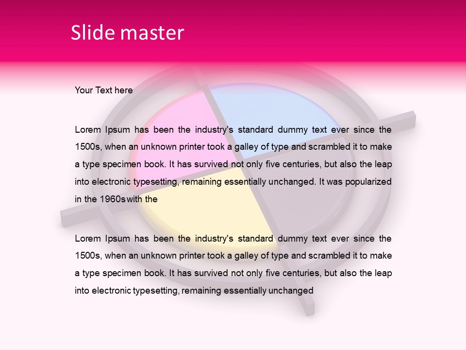 A Powerpoint Presentation With A Colorful Circle PowerPoint Template