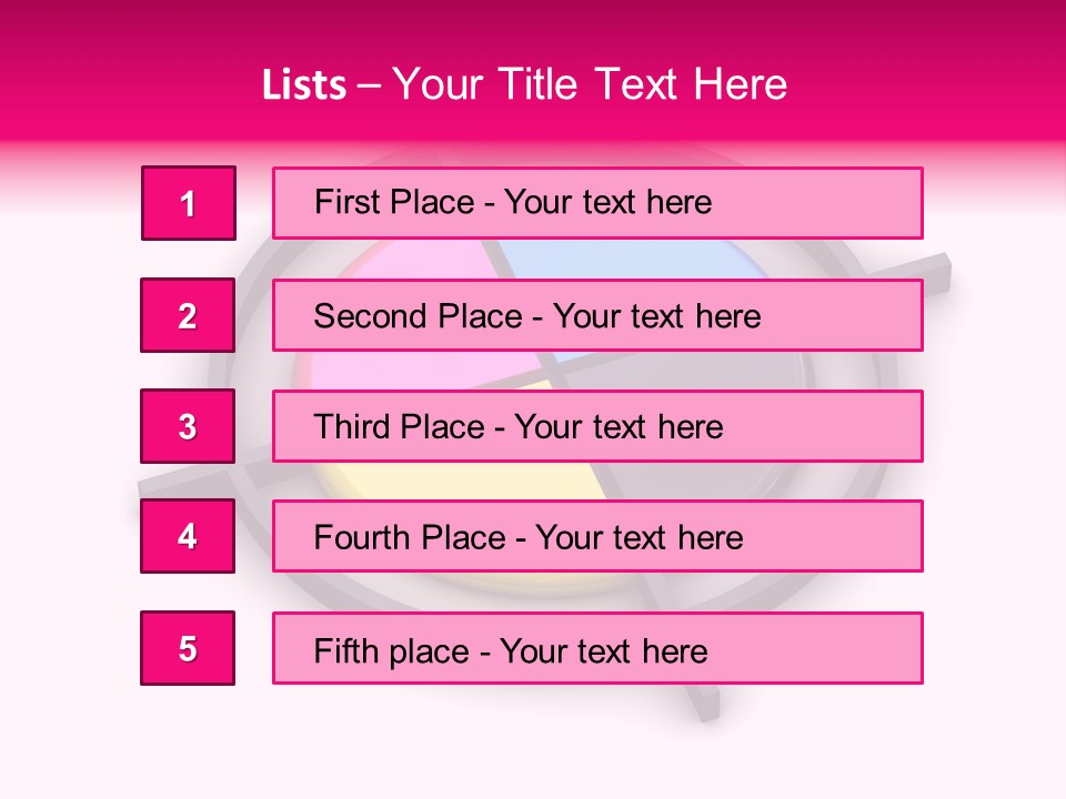 A Powerpoint Presentation With A Colorful Circle PowerPoint Template