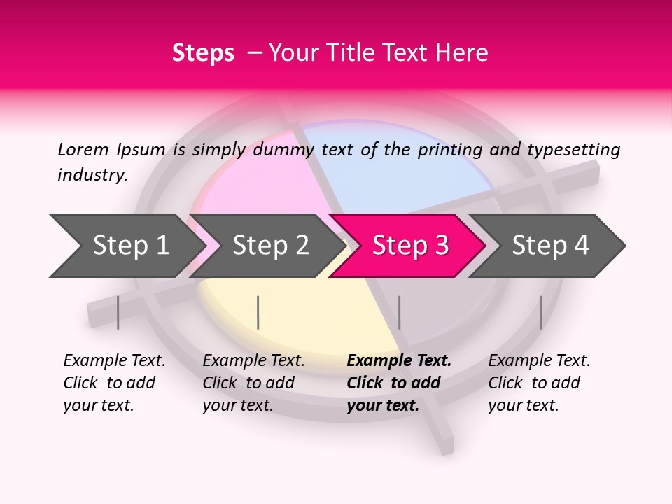 A Powerpoint Presentation With A Colorful Circle PowerPoint Template