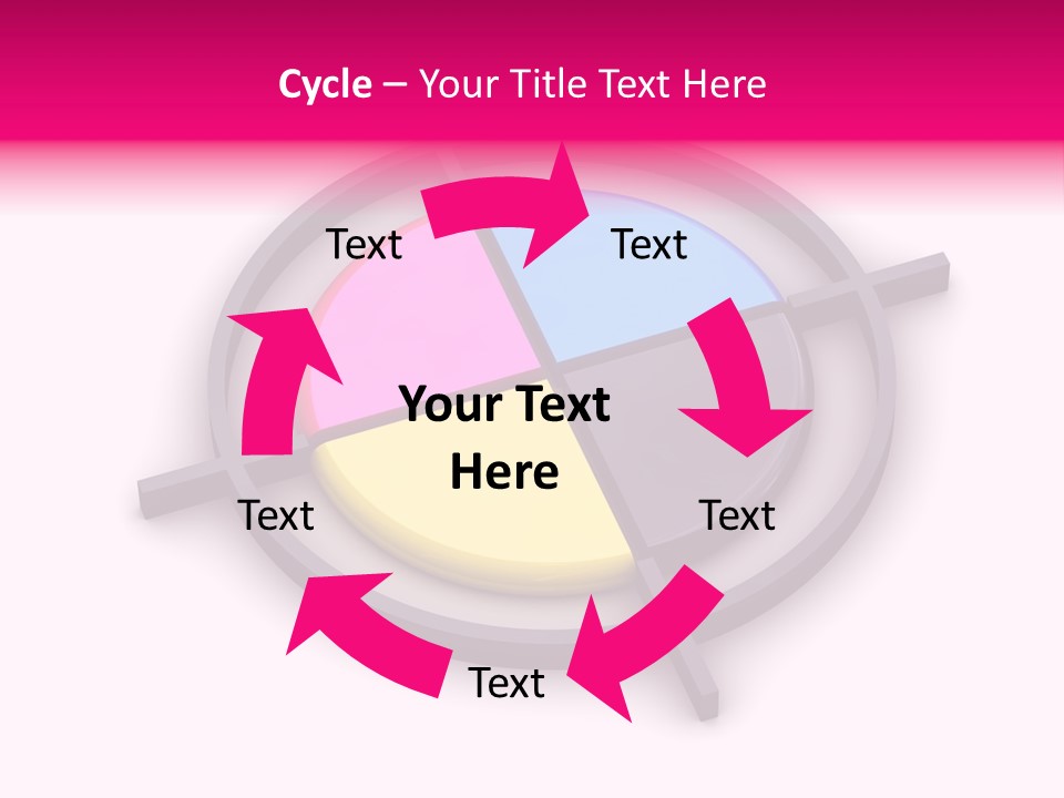 A Powerpoint Presentation With A Colorful Circle PowerPoint Template