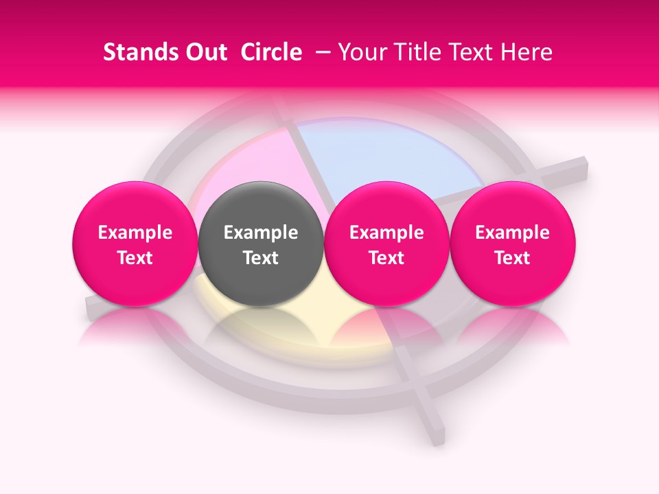 A Powerpoint Presentation With A Colorful Circle PowerPoint Template
