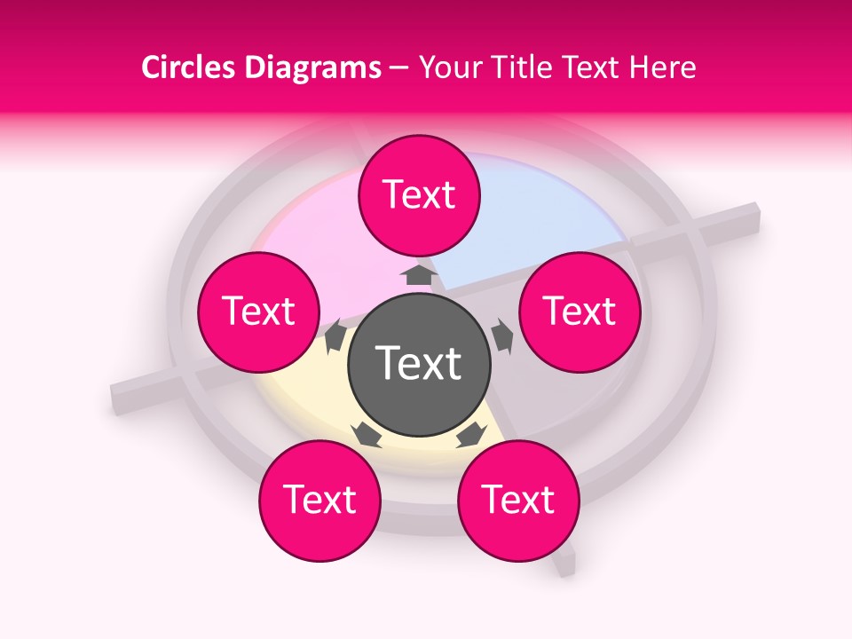 A Powerpoint Presentation With A Colorful Circle PowerPoint Template