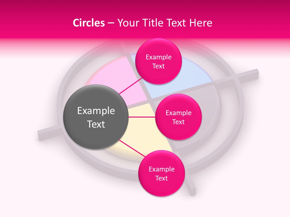 A Powerpoint Presentation With A Colorful Circle PowerPoint Template