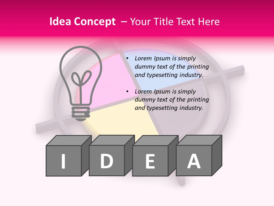 A Powerpoint Presentation With A Colorful Circle PowerPoint Template