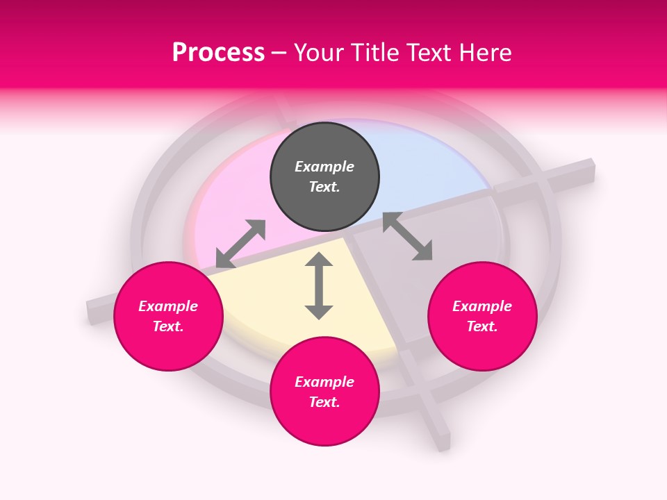 A Powerpoint Presentation With A Colorful Circle PowerPoint Template