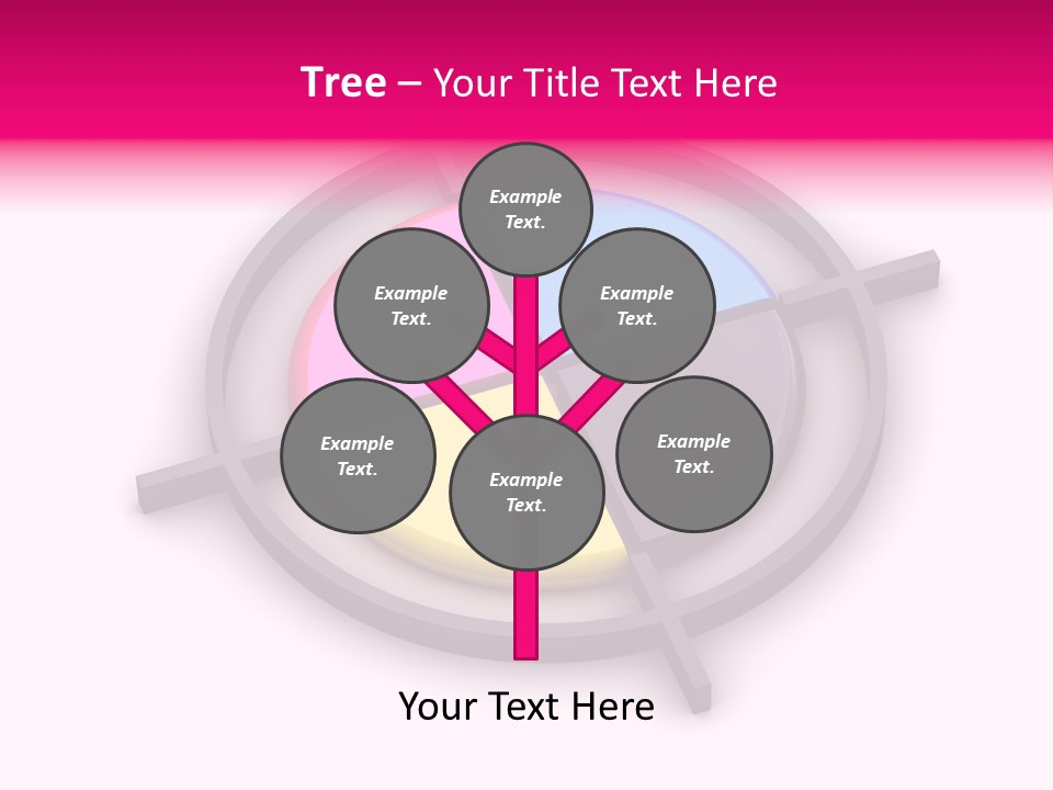 A Powerpoint Presentation With A Colorful Circle PowerPoint Template