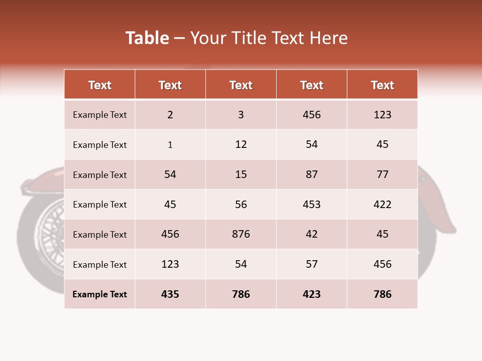 Clipart Vicious Brown PowerPoint Template