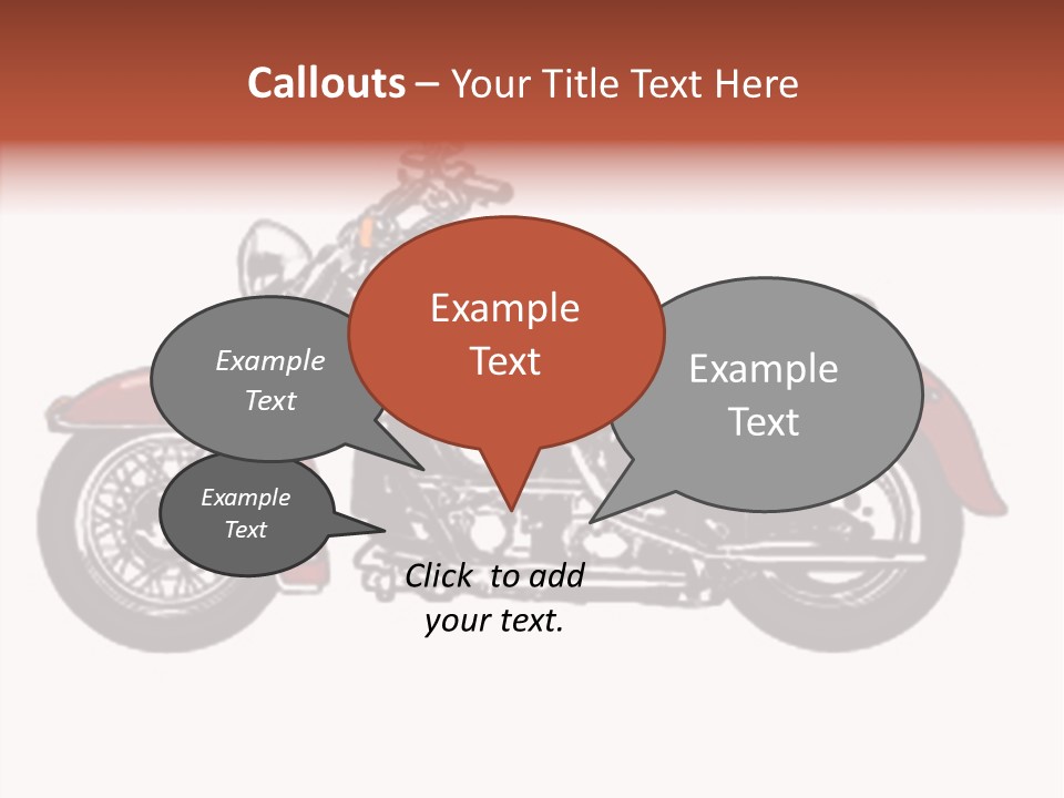 Clipart Vicious Brown PowerPoint Template