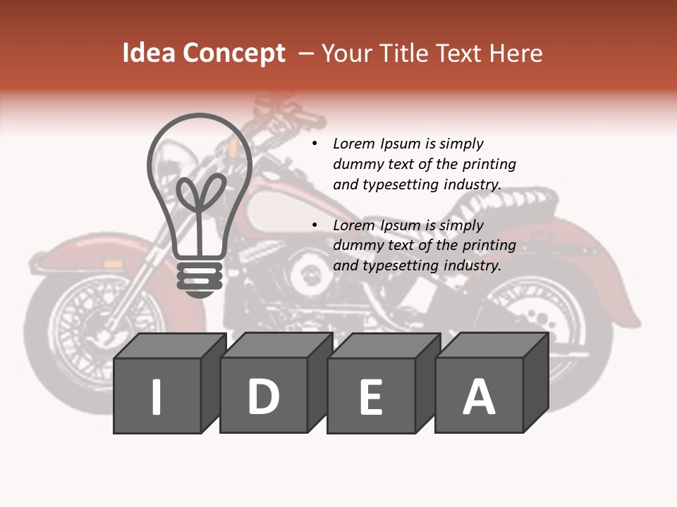 Clipart Vicious Brown PowerPoint Template