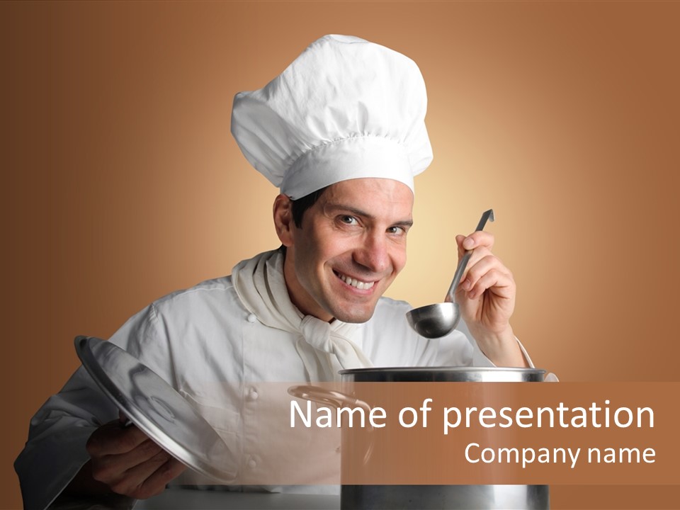 Industry Cook Man PowerPoint Template