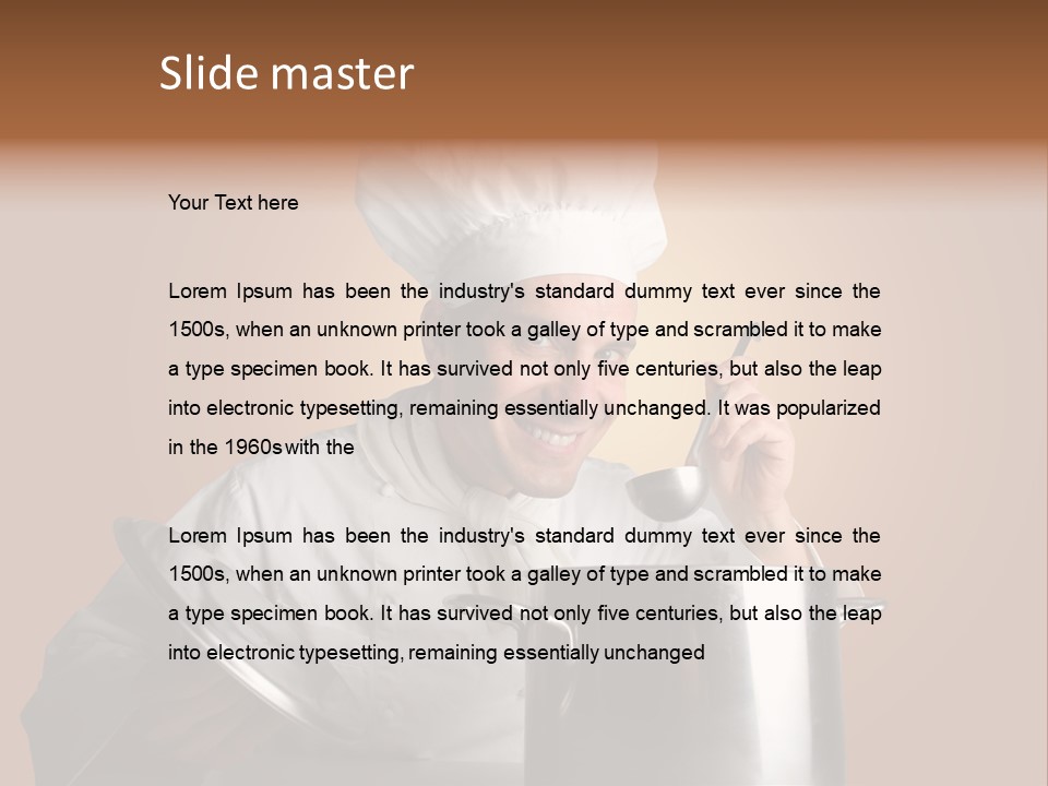 Industry Cook Man PowerPoint Template