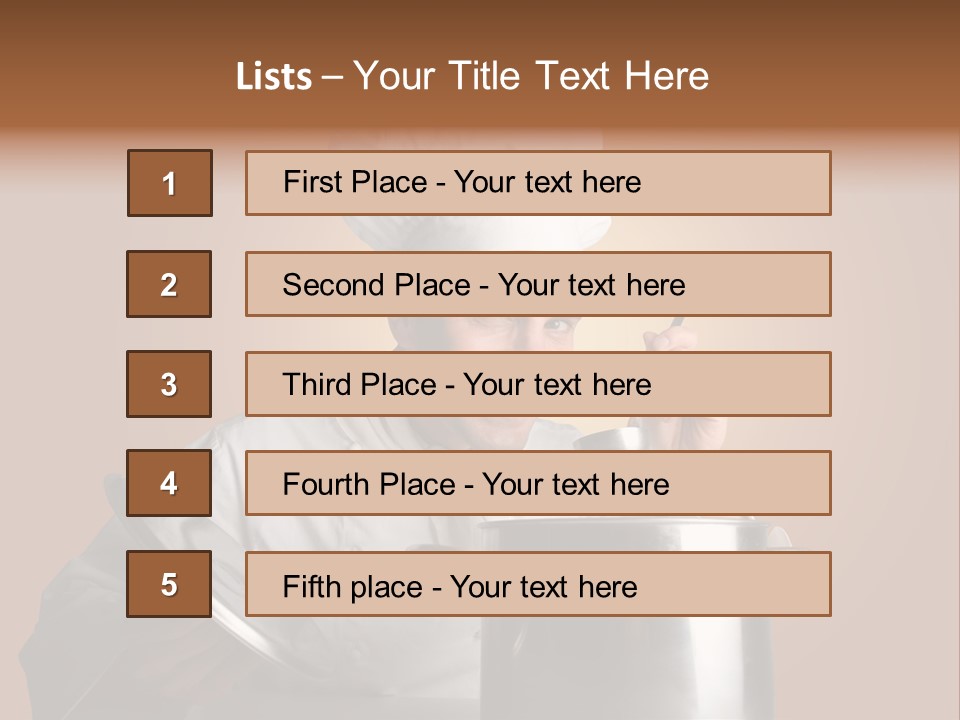 Industry Cook Man PowerPoint Template