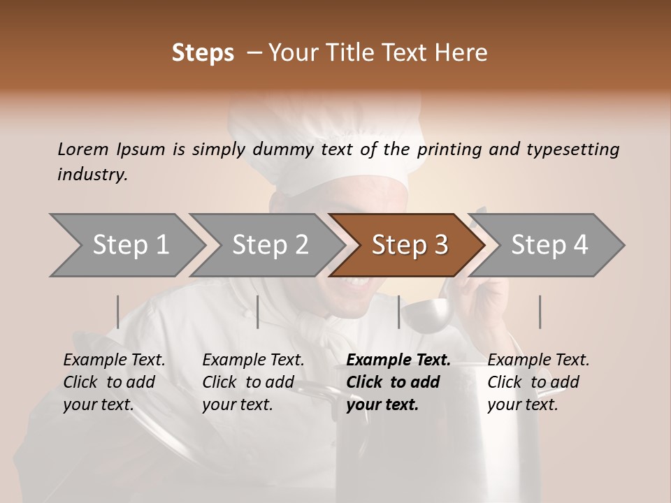 Industry Cook Man PowerPoint Template