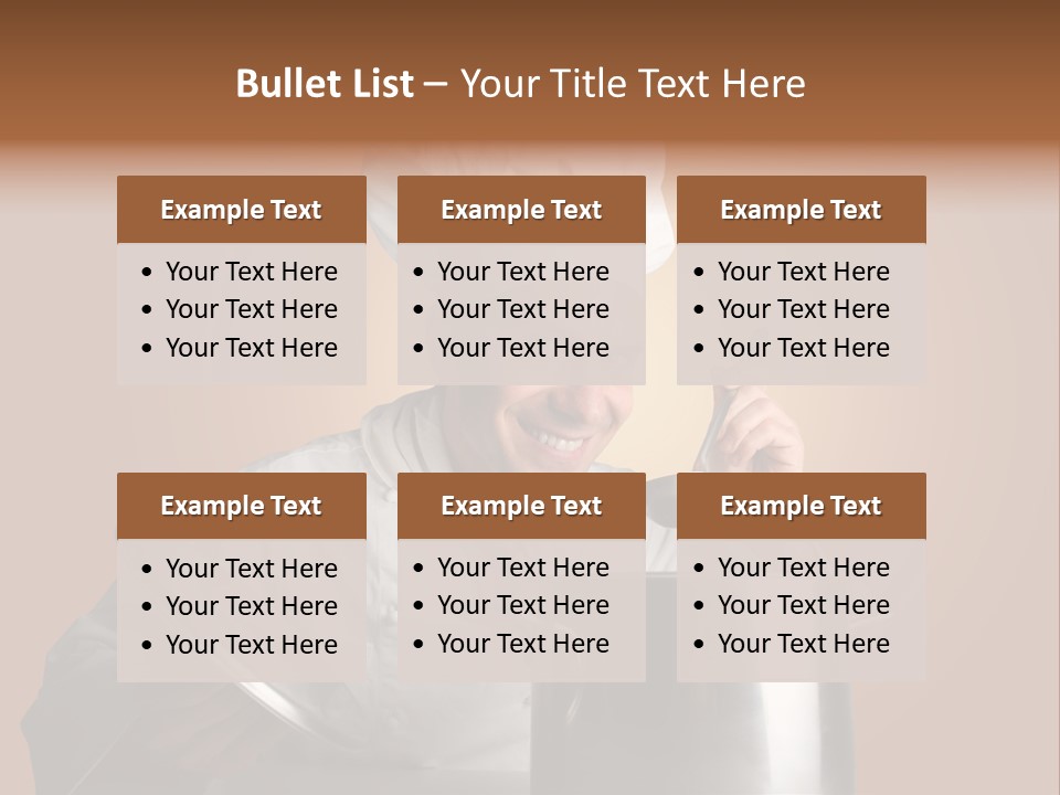 Industry Cook Man PowerPoint Template