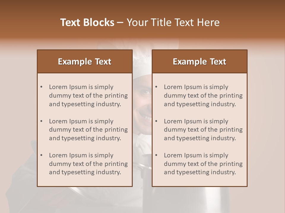 Industry Cook Man PowerPoint Template