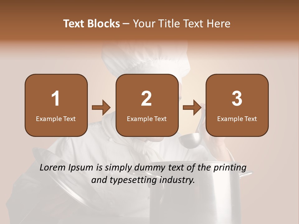 Industry Cook Man PowerPoint Template