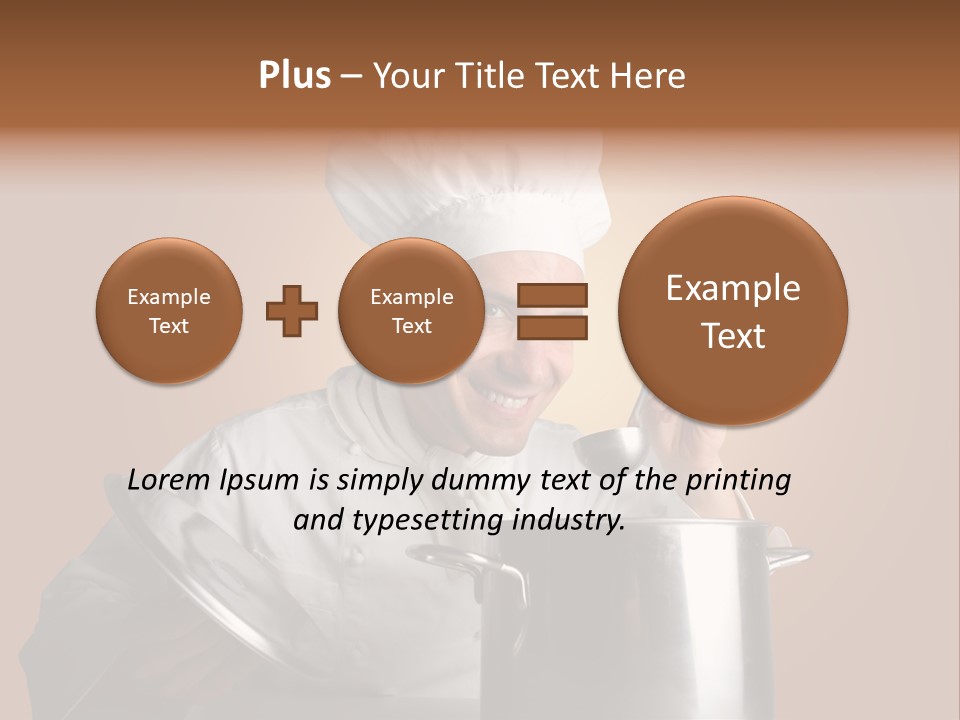 Industry Cook Man PowerPoint Template