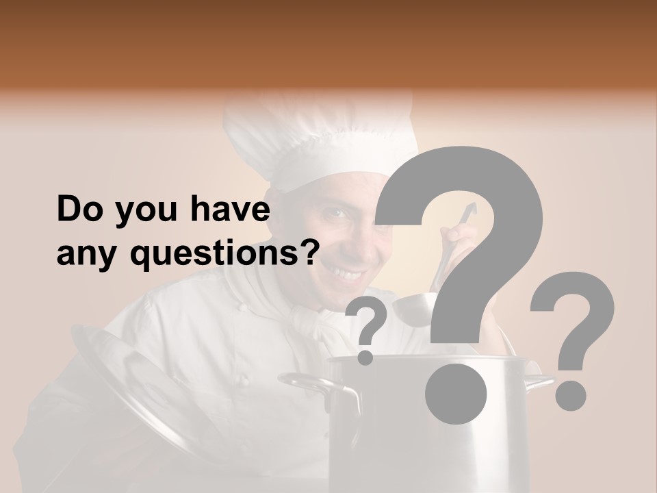 Industry Cook Man PowerPoint Template