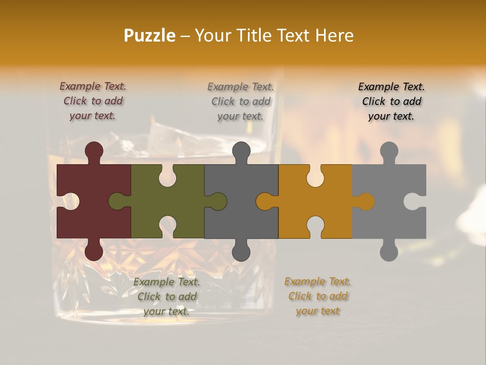 Gold Scottish Yellow PowerPoint Template