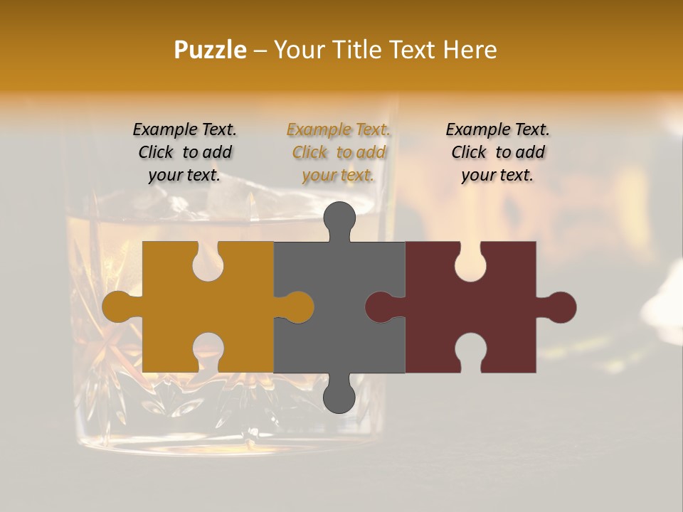 Gold Scottish Yellow PowerPoint Template