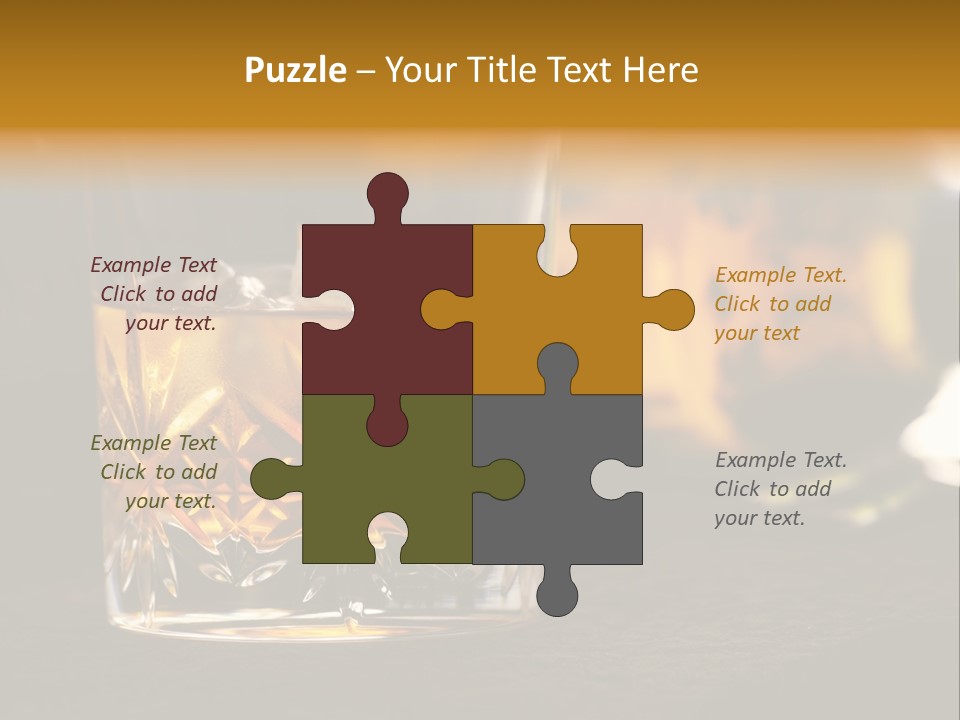 Gold Scottish Yellow PowerPoint Template