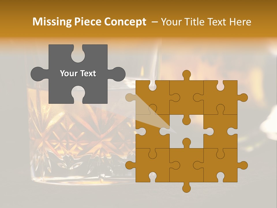 Gold Scottish Yellow PowerPoint Template