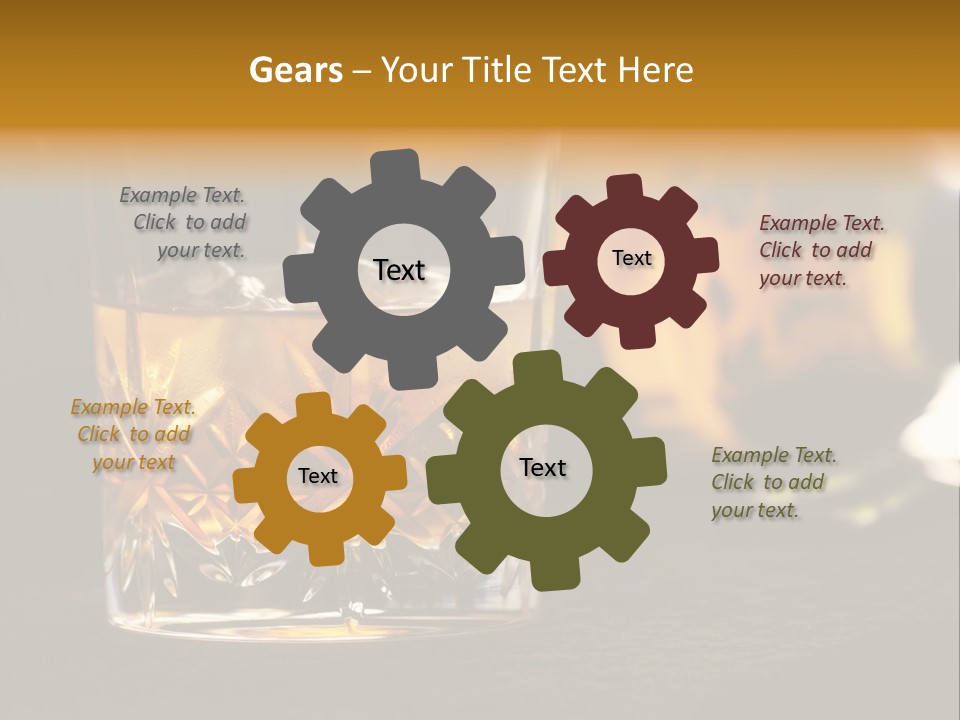 Gold Scottish Yellow PowerPoint Template