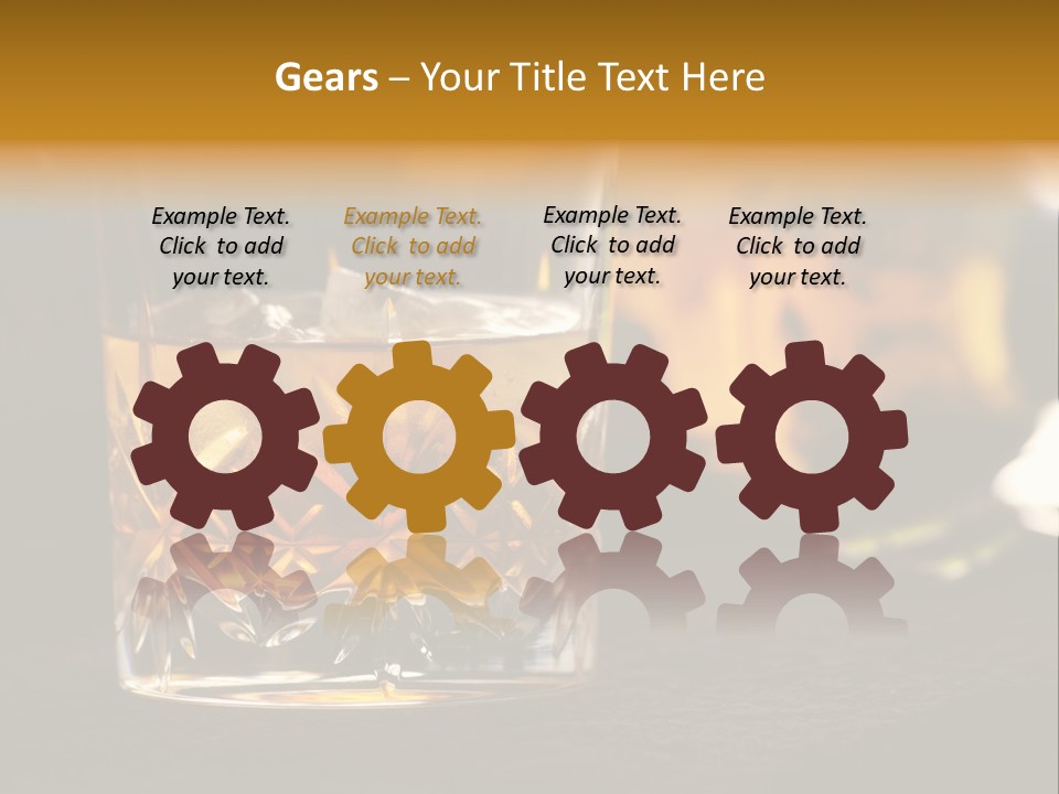 Gold Scottish Yellow PowerPoint Template
