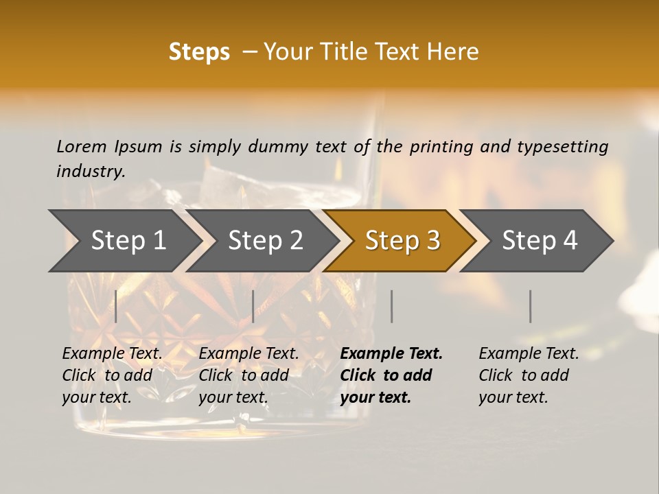 Gold Scottish Yellow PowerPoint Template