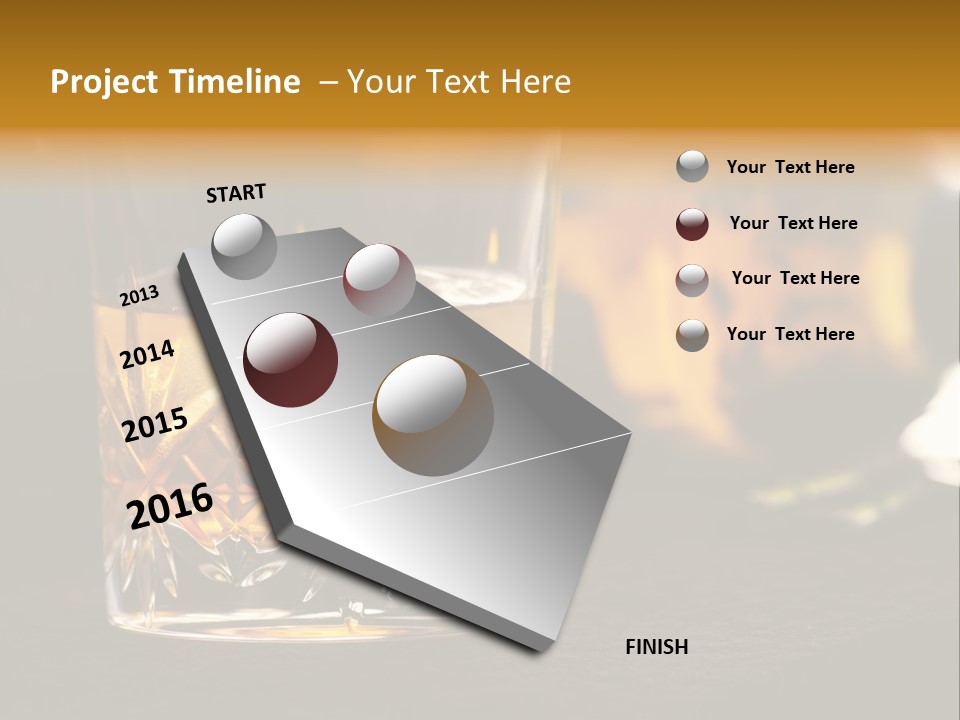 Gold Scottish Yellow PowerPoint Template