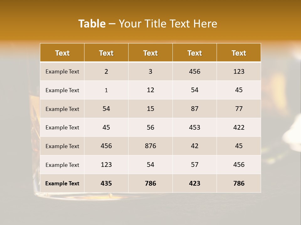 Gold Scottish Yellow PowerPoint Template
