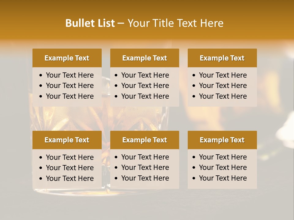 Gold Scottish Yellow PowerPoint Template