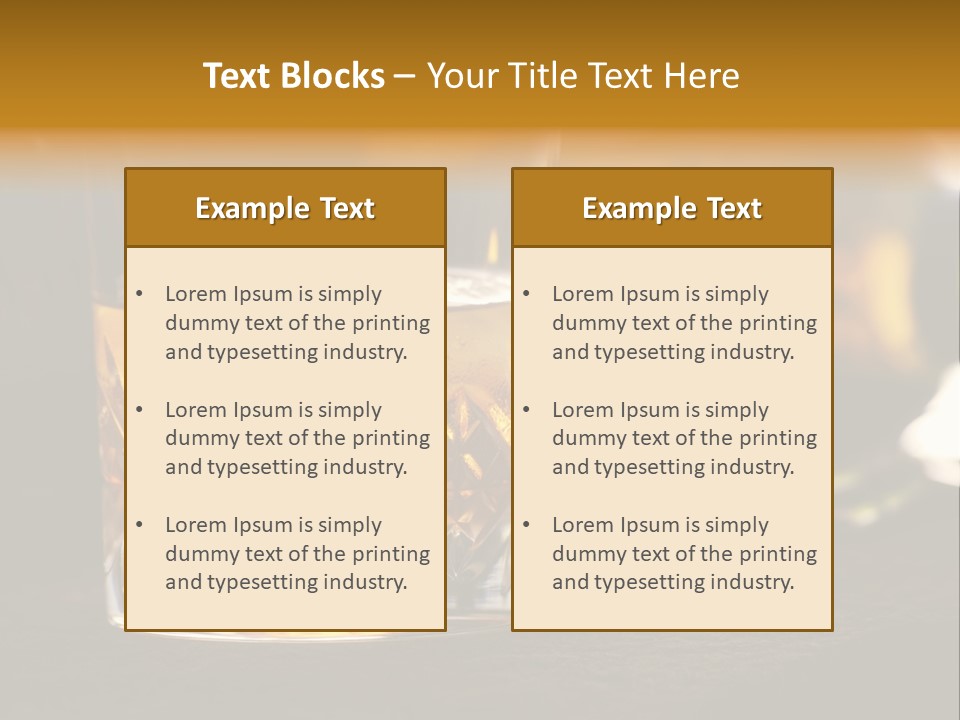 Gold Scottish Yellow PowerPoint Template