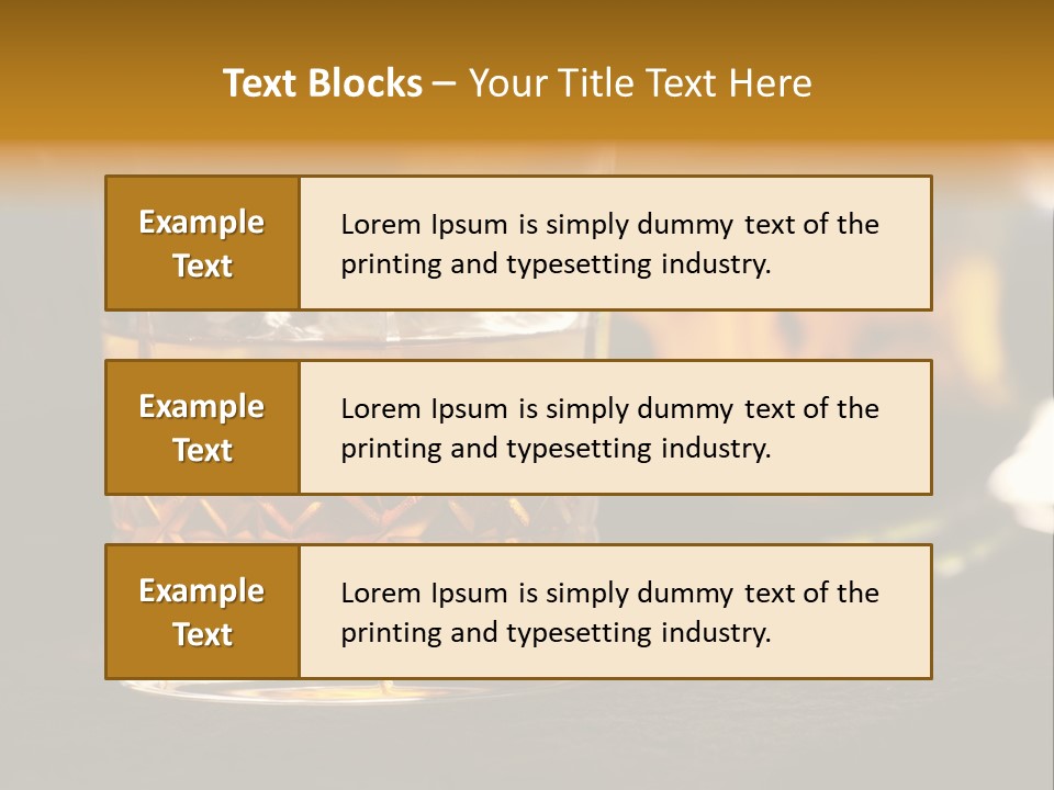 Gold Scottish Yellow PowerPoint Template