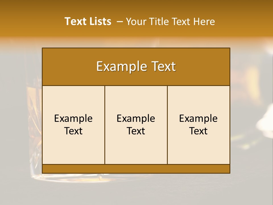 Gold Scottish Yellow PowerPoint Template