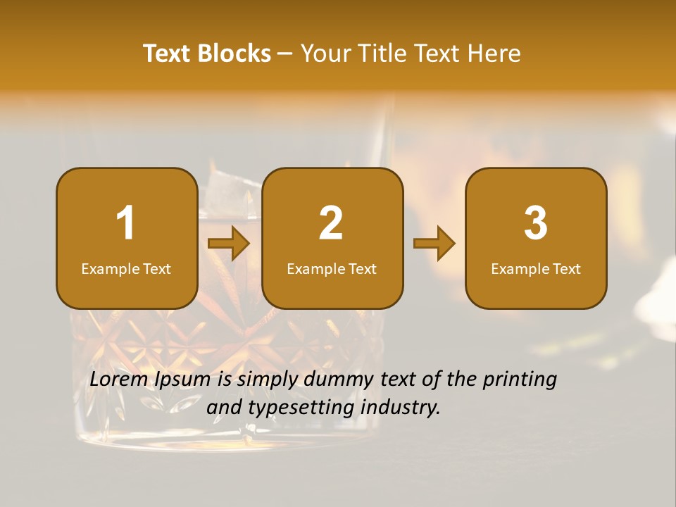 Gold Scottish Yellow PowerPoint Template