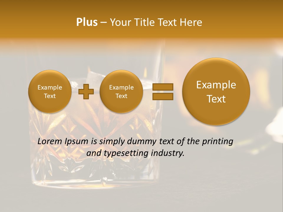 Gold Scottish Yellow PowerPoint Template