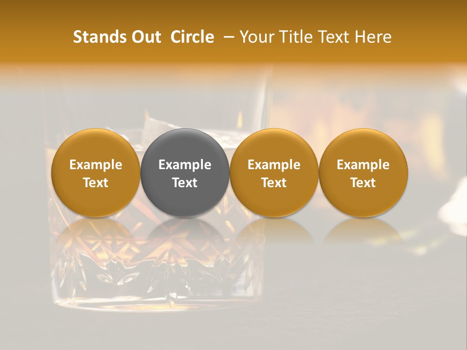 Gold Scottish Yellow PowerPoint Template